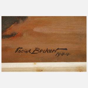 Oscar Becker, Blumenstillleben