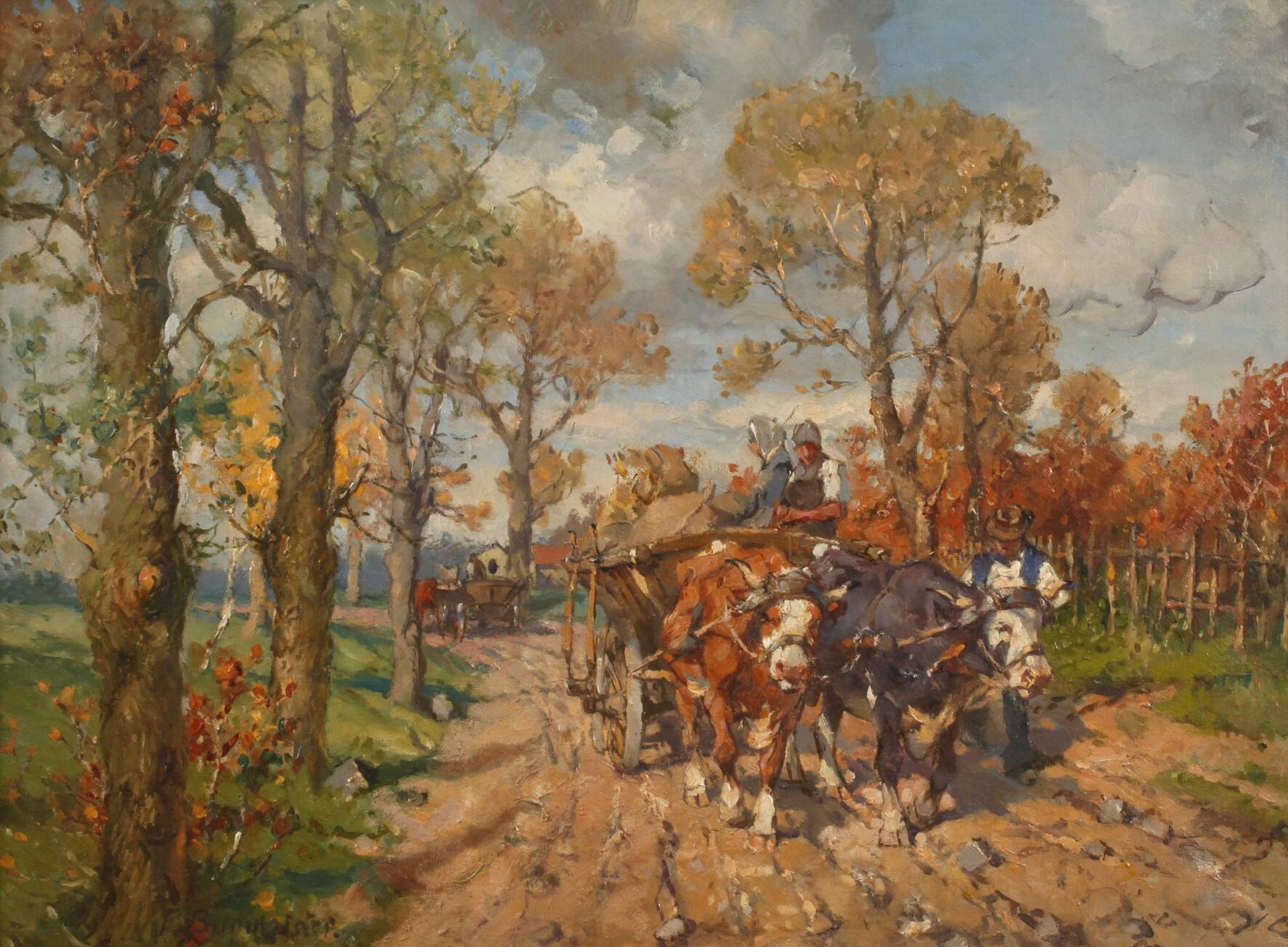 Paul Burmeister, Auf dem Heimweg