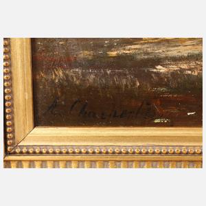 Albert Charpentier, attr., Schwäne im See