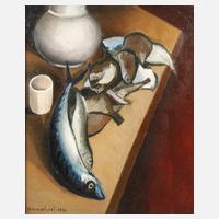 Albert Edouard Chazavil, Stillleben mit Fischen111