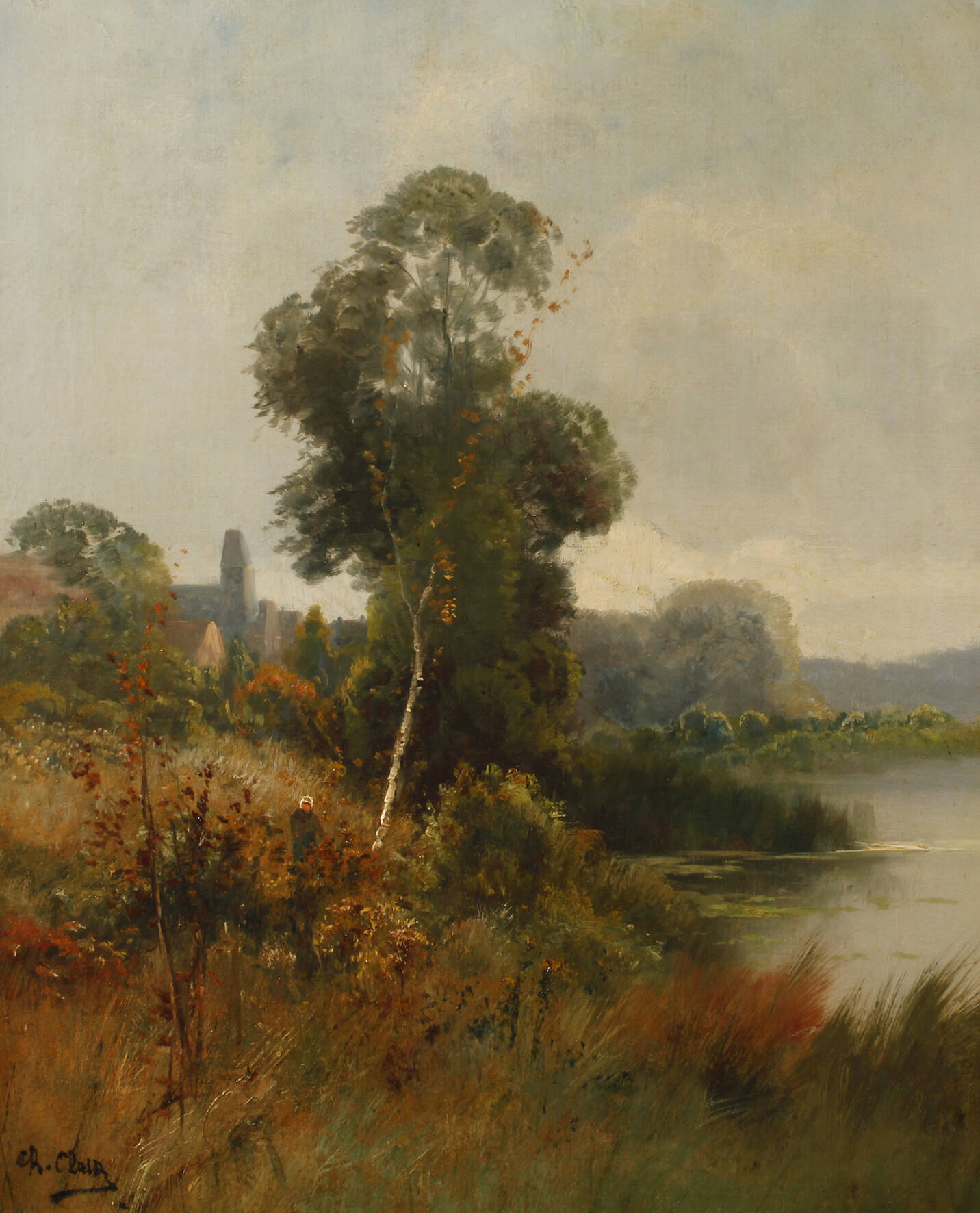 Charles Clair, romantische Landschaft