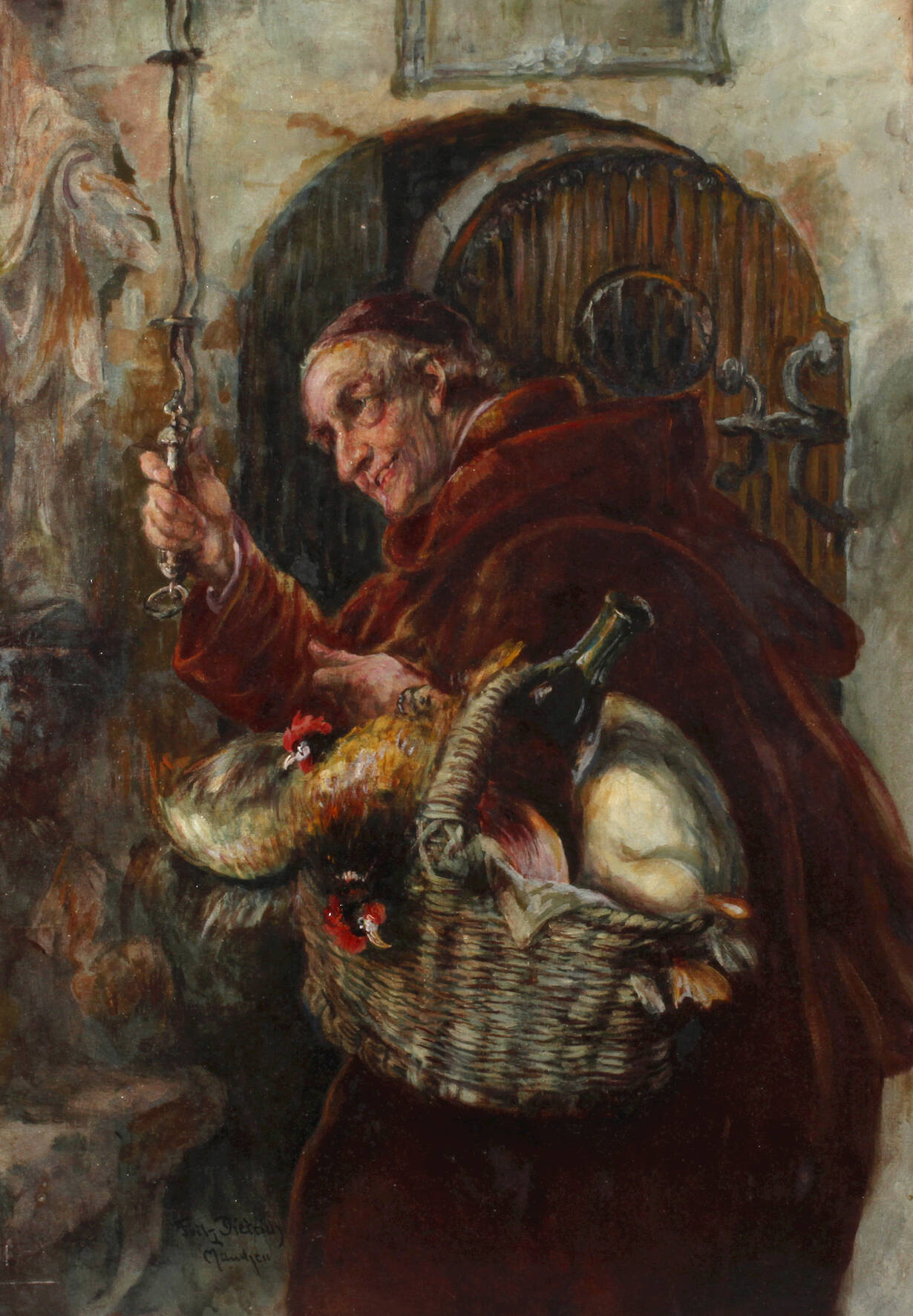 Fritz Dietrich, Nach dem Einkauf