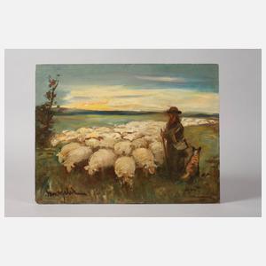 Prof. Georg Albert Dorschfeldt, Schäfer mit Herde