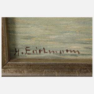 H. Edelmann, Boote im Mondlicht