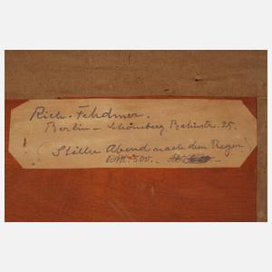 Richard Fehdmer, Stiller Abend