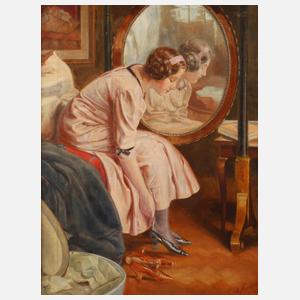 A. Fischer, Vor dem Spiegel