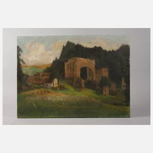 H. Forstmeister, An der Kirchenruine