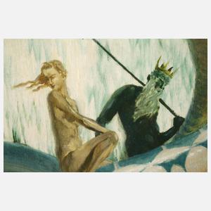 Prof. Max Frey, "Poseidon und Tochter"