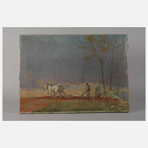 Prof. Max Frey, Pflügender Bauer