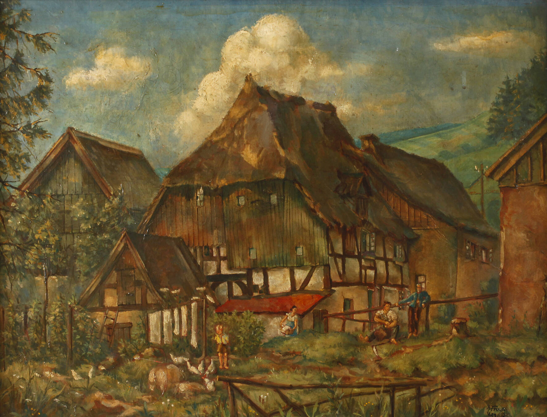 H. Freyse, Bauernhofidylle