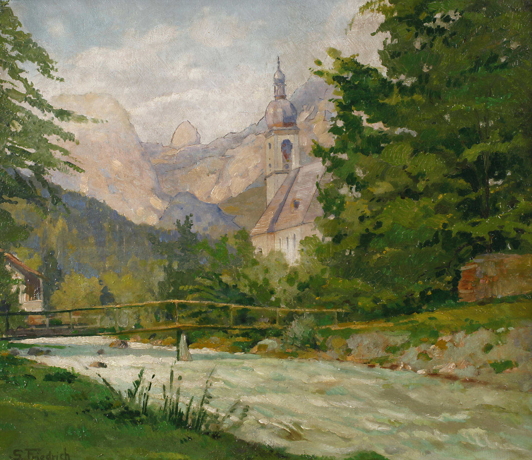 S. Friedrich, Pfarrkirche St. Sebastian in Ramsau