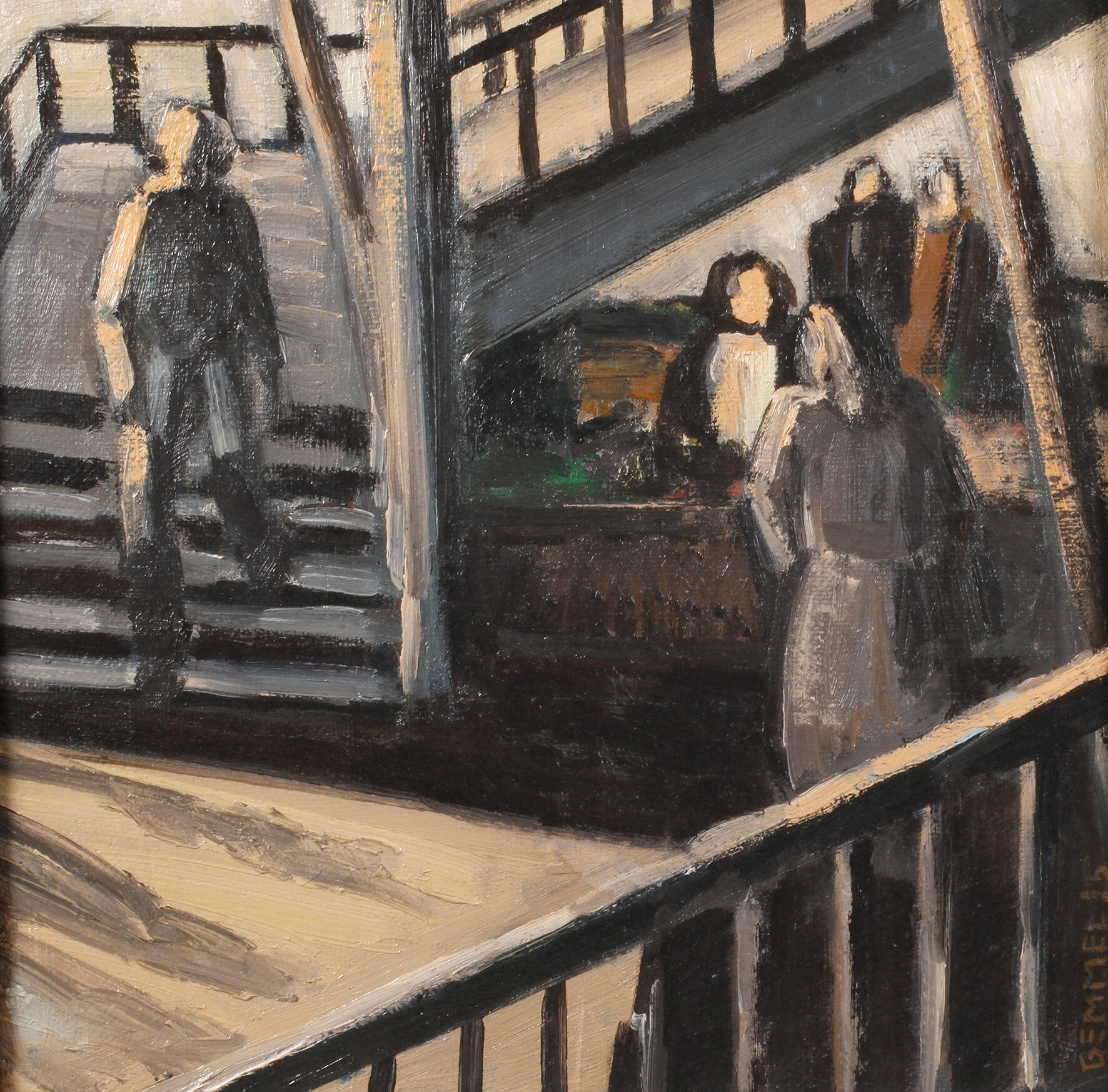 Lothar Gemmel, "Markt in Georgien"