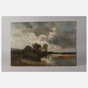 Fritz Halberg-Krauss, Gewitterstimmung am Fluss