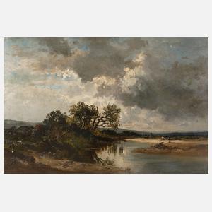 Fritz Halberg-Krauss, Gewitterstimmung am Fluss