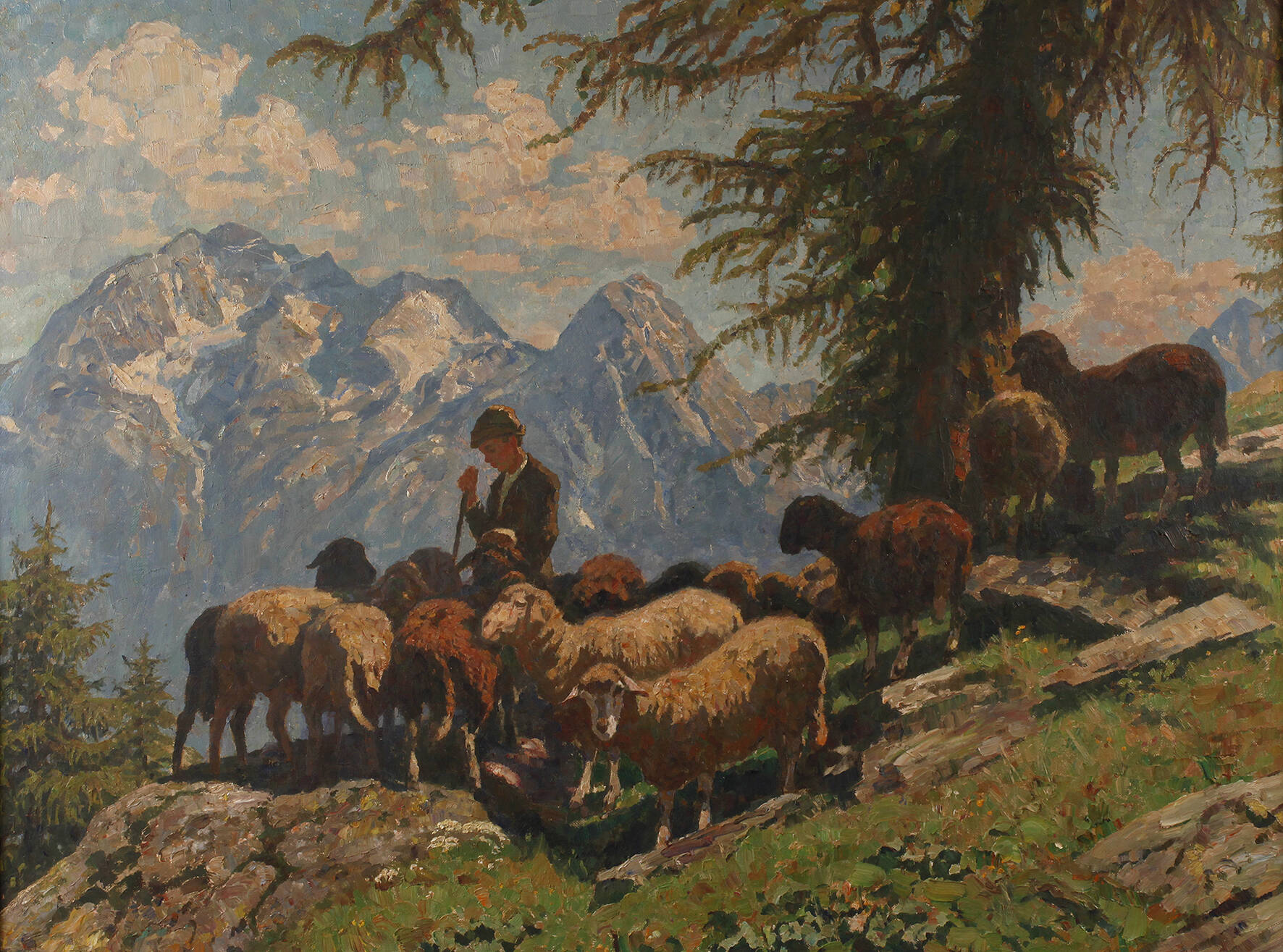 Georg Hänel, Schäfer im Hochgebirge