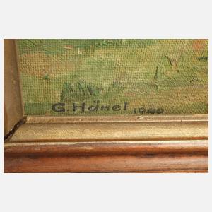 Georg Hänel, Vorgebirgslandschaft mit Kühen