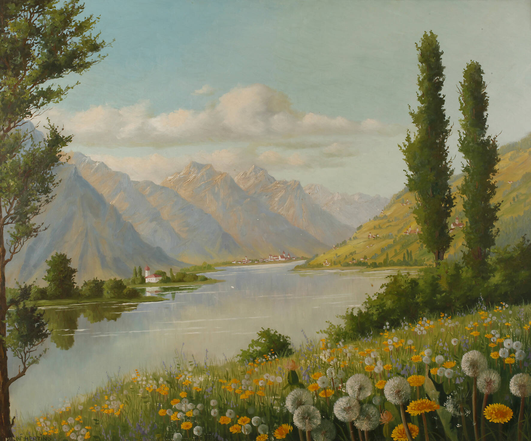 Minni Herzing, Frühling im Hochgebirge