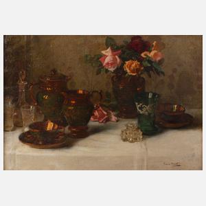 Franz Horst, Tafelstillleben mit Rosen