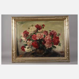 Paul Kapell, Blumenstillleben mit Pfingstrosen