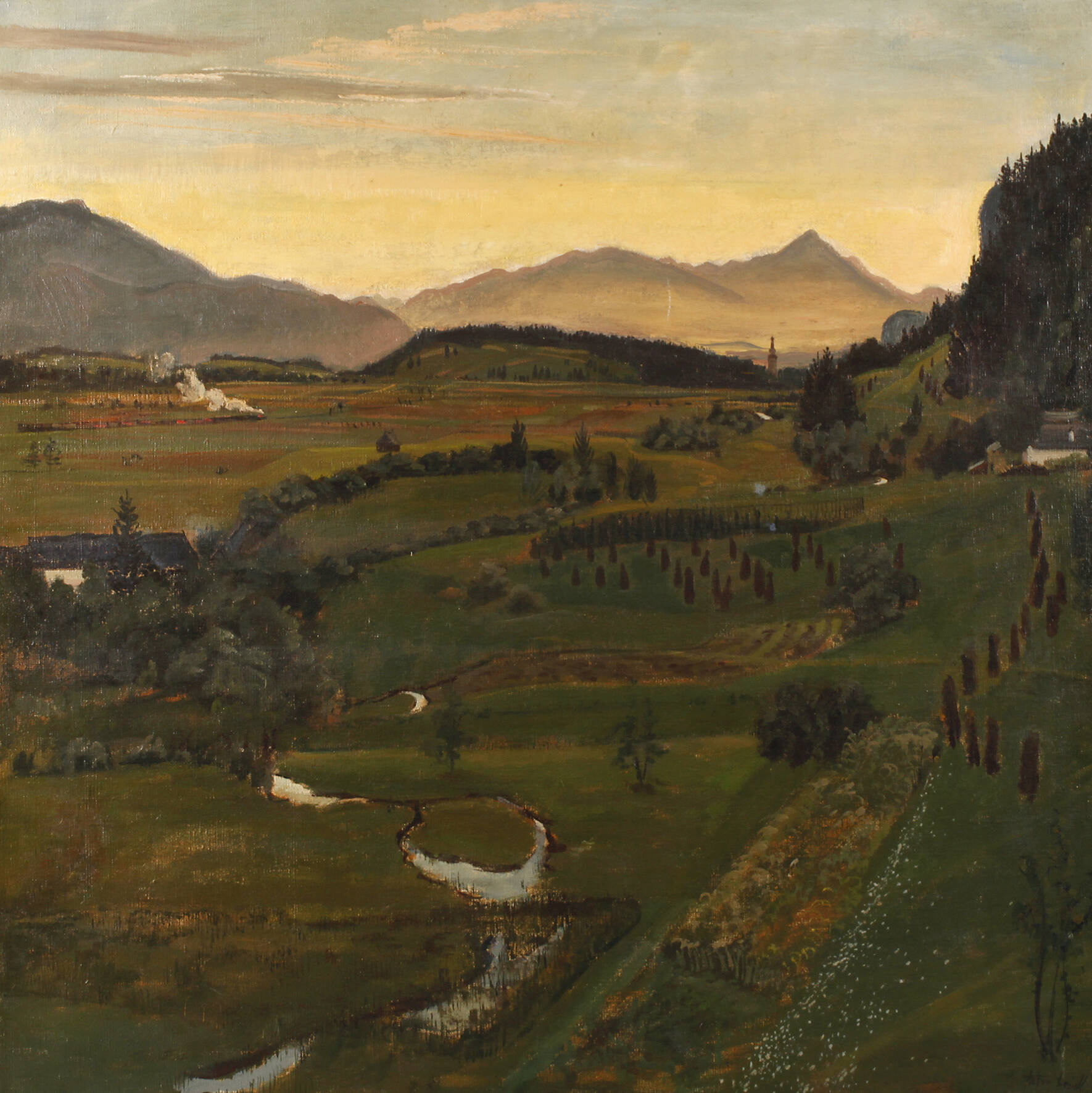 Anton Leidl, "Abend in Kärnten"
