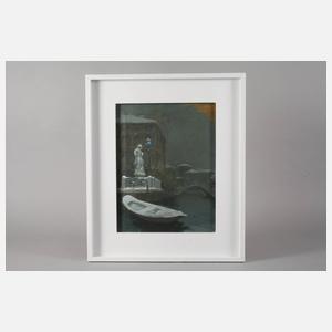 Prof. Carlo Lotti, attr., Winter in Venedig