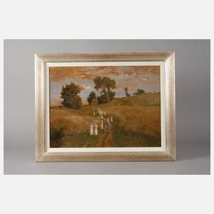 Emil Lugo, attr., "Kinderprozession"