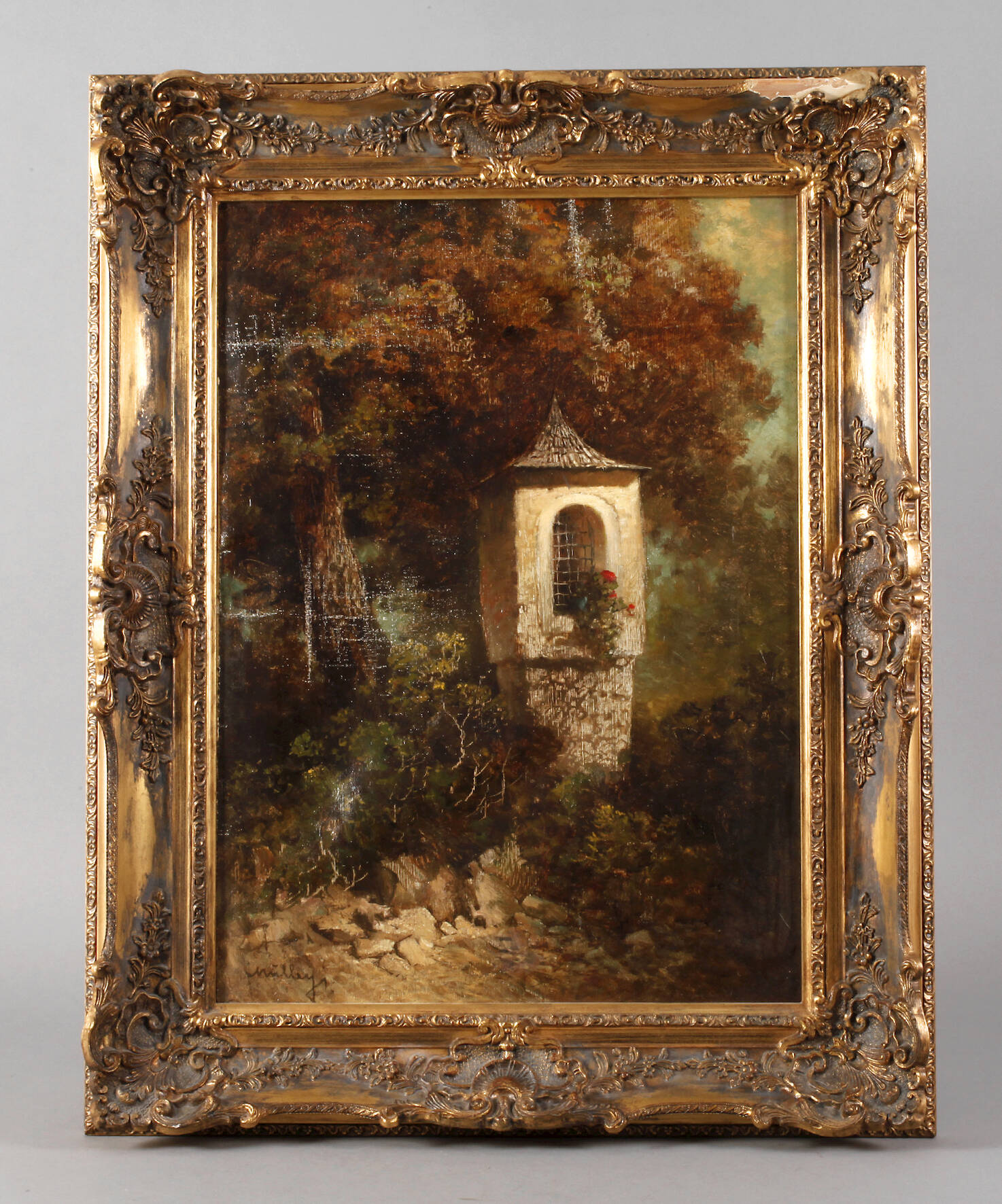 Oskar Mulley, Marterl in Herbstlandschaft