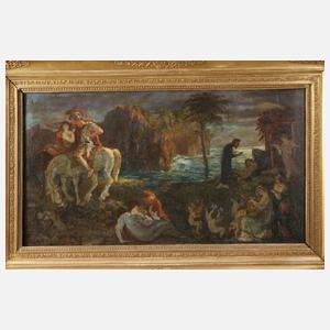 Julius Oberländer, attr., Figurative Szene