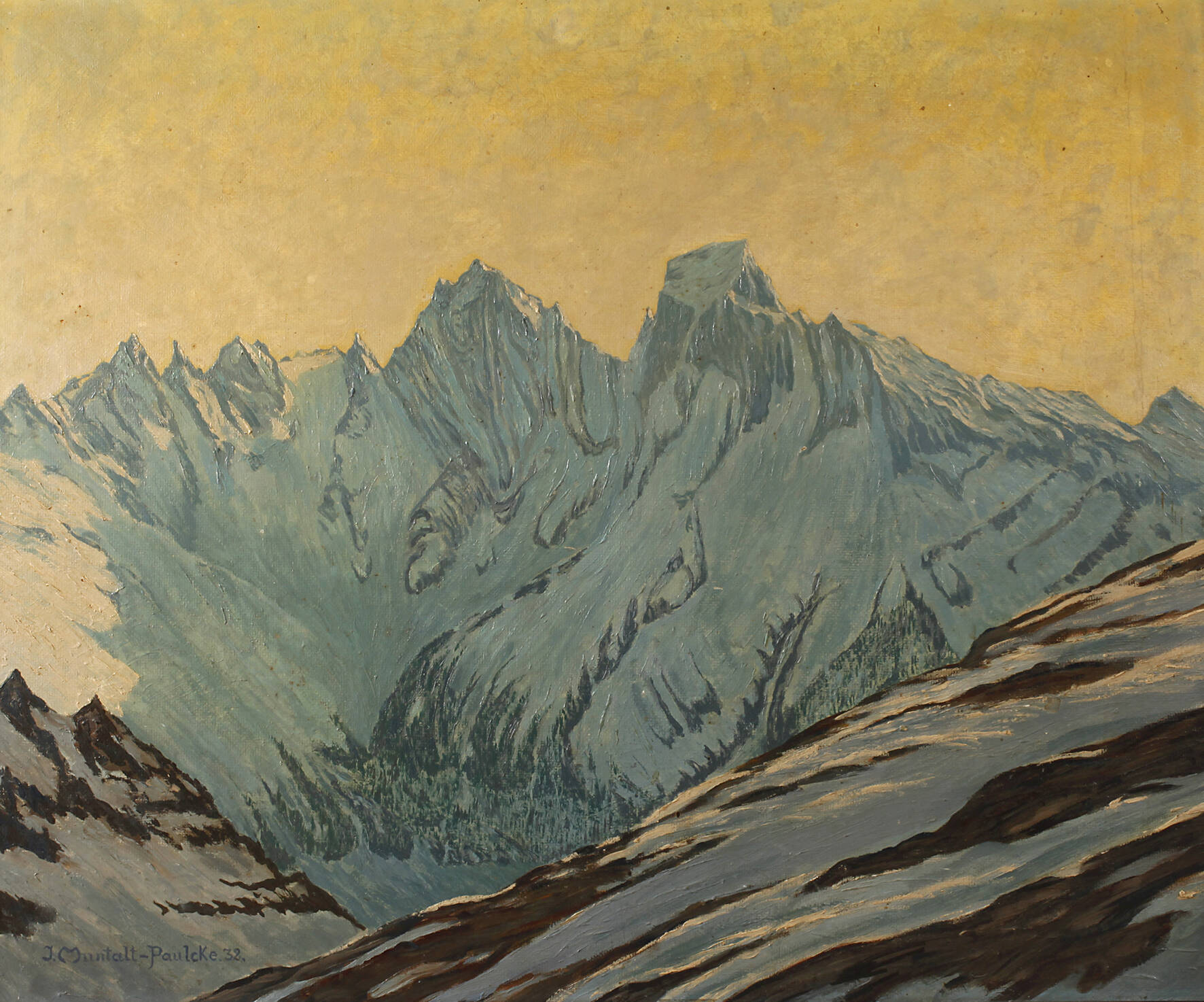 Prof. Dr. Wilhelm Paulcke, Hochgebirgslandschaft