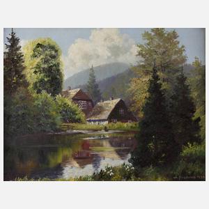 Wilhelm Pramme, idyllische Thüringer Landschaft