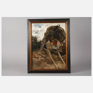Fritz Rabending, attr., Bauernkarren am Feldrand