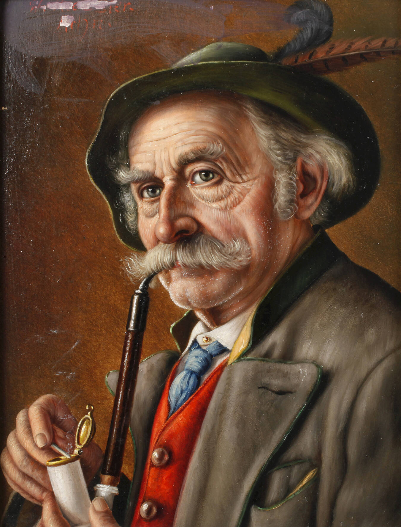 Walter Roessler, Pfeifenraucher