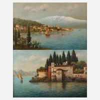 Andreas Roth, Zwei Ansichten italienischer Seen111