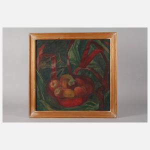 Prof. Toni Roth, attr., Stillleben mit Äpfeln