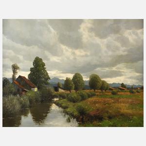 Carl Schaette, Bayerische Voralpenlandschaft