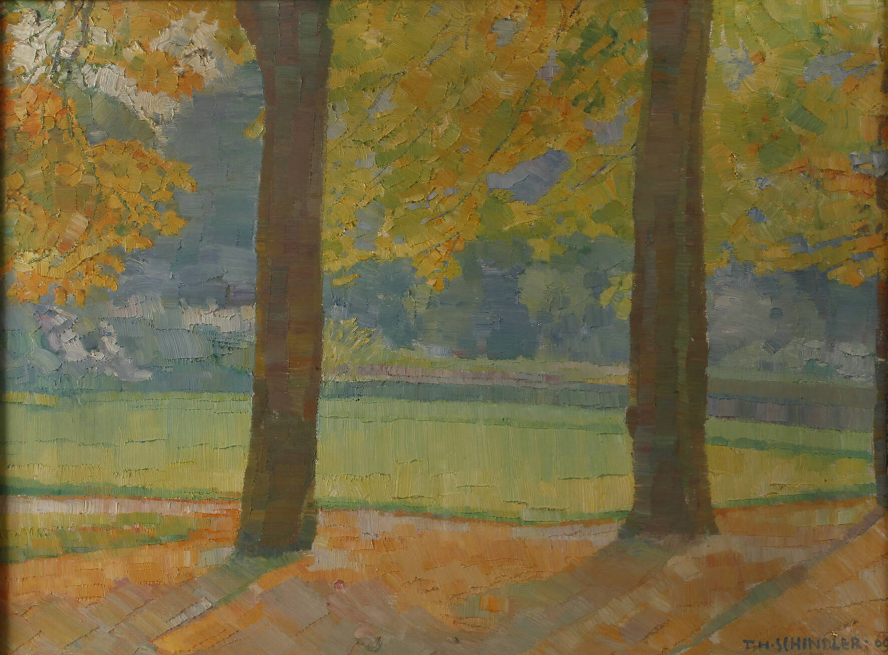 Prof. Theodor Schindler, Im Park