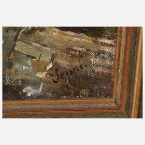 Seppl, Mainlandschaft mit Ruine