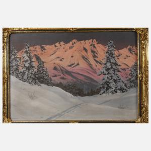 Hans Barma Smatlak, Abendliche Winterlandschaft