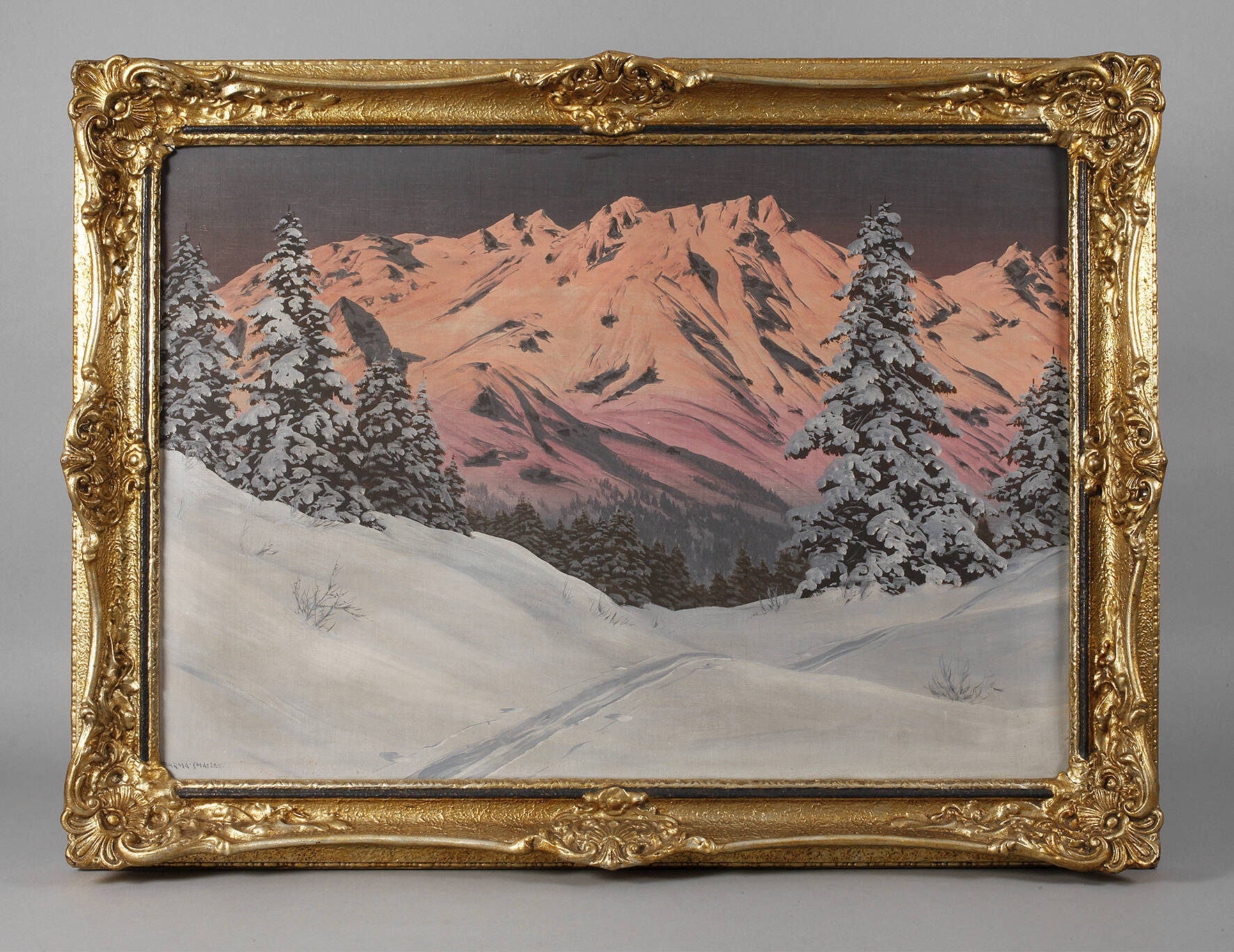 Hans Barma Smatlak, Abendliche Winterlandschaft