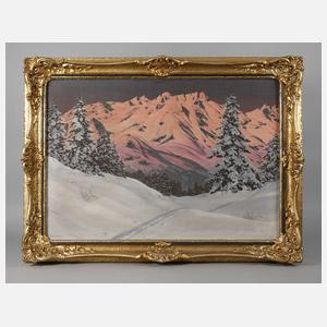 Hans Barma Smatlak, Abendliche Winterlandschaft