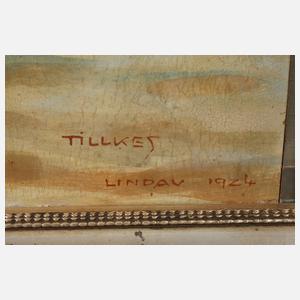 Otto Tillkes, "Bodensee mit Nebelstreif"