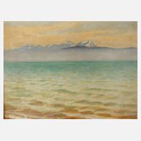 Otto Tillkes, "Bodensee mit Nebelstreif"111