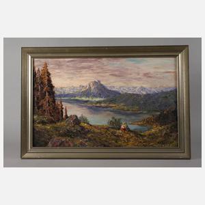 Wolfgang Heinz Unger, "Morgenstimmung am Rettenbachsee"