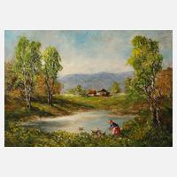 Wolfgang Heinz Unger, Mädchen am Teich111