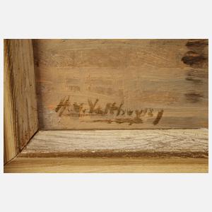 Henry van Velthuysen, Flussufer mit Palmen