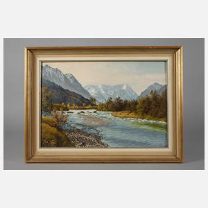 Josef Vogl, "Loisach mit Wettersteingebirge"