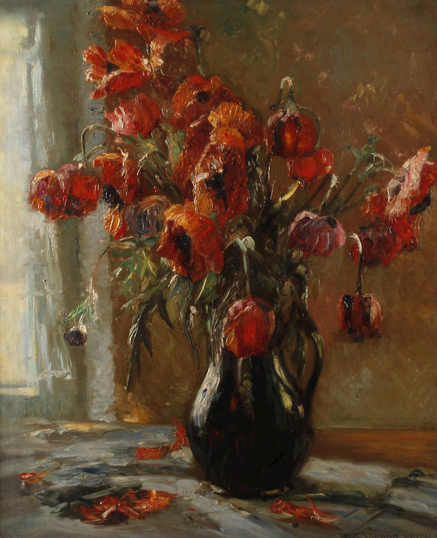 Paul Johann Walch, Mohnblumenstillleben