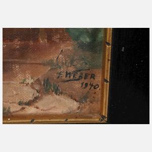 F. Weber, Aus Nachbars Garten