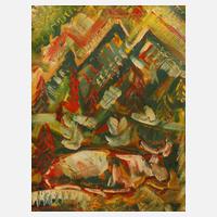 Arnold Peter Weisz-Kubínčan, Ruhendes Rind im Wald111