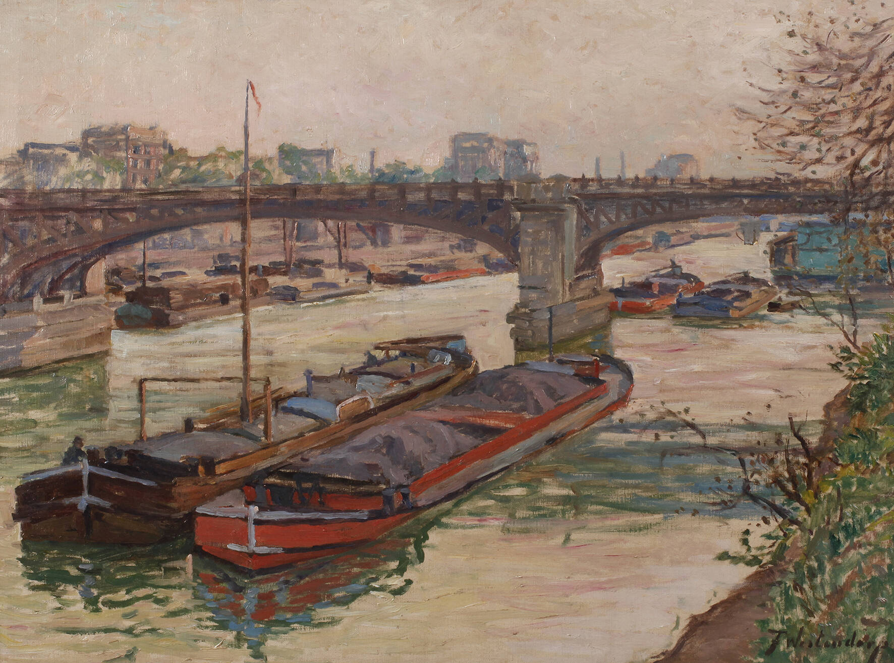 Fritz Westendorp, "Die Seine bei Bary"